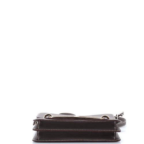 Pre-owned Hermes Hermes Roulis Bag Evercolor 23 In Gray