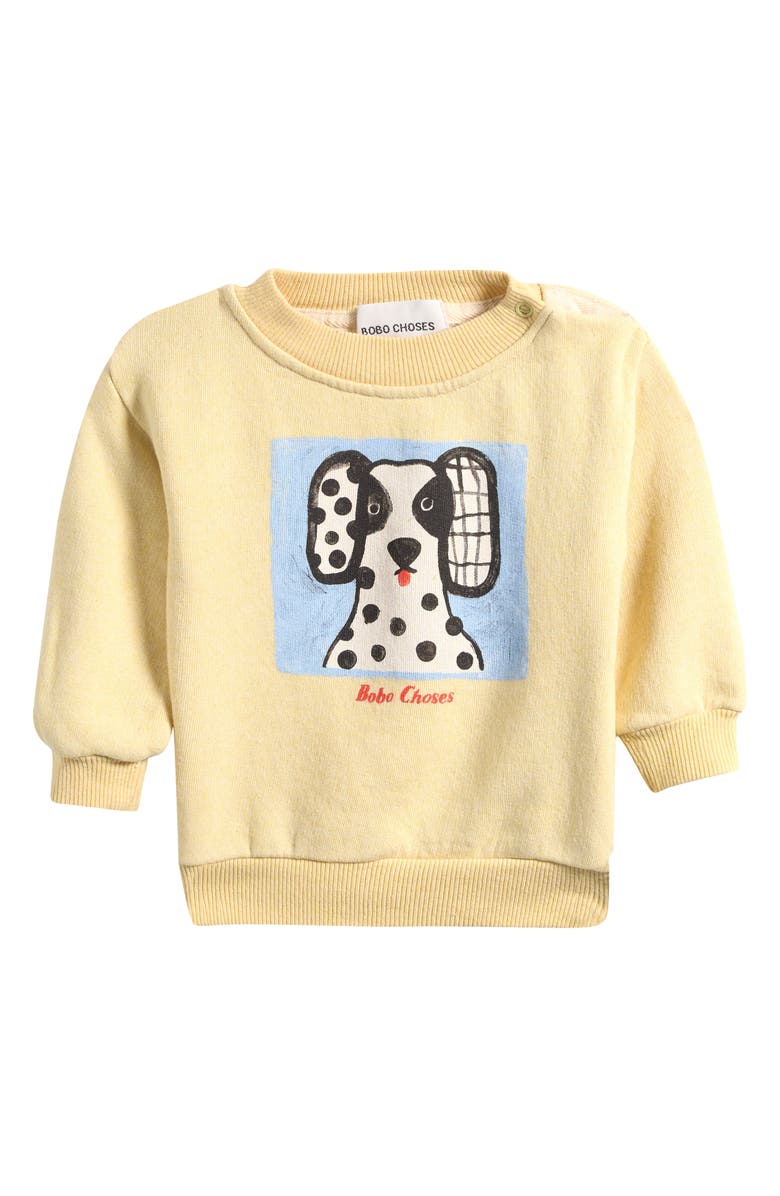 Bobo Choses Van Dog Sweatshirt, Main, color, Yellow