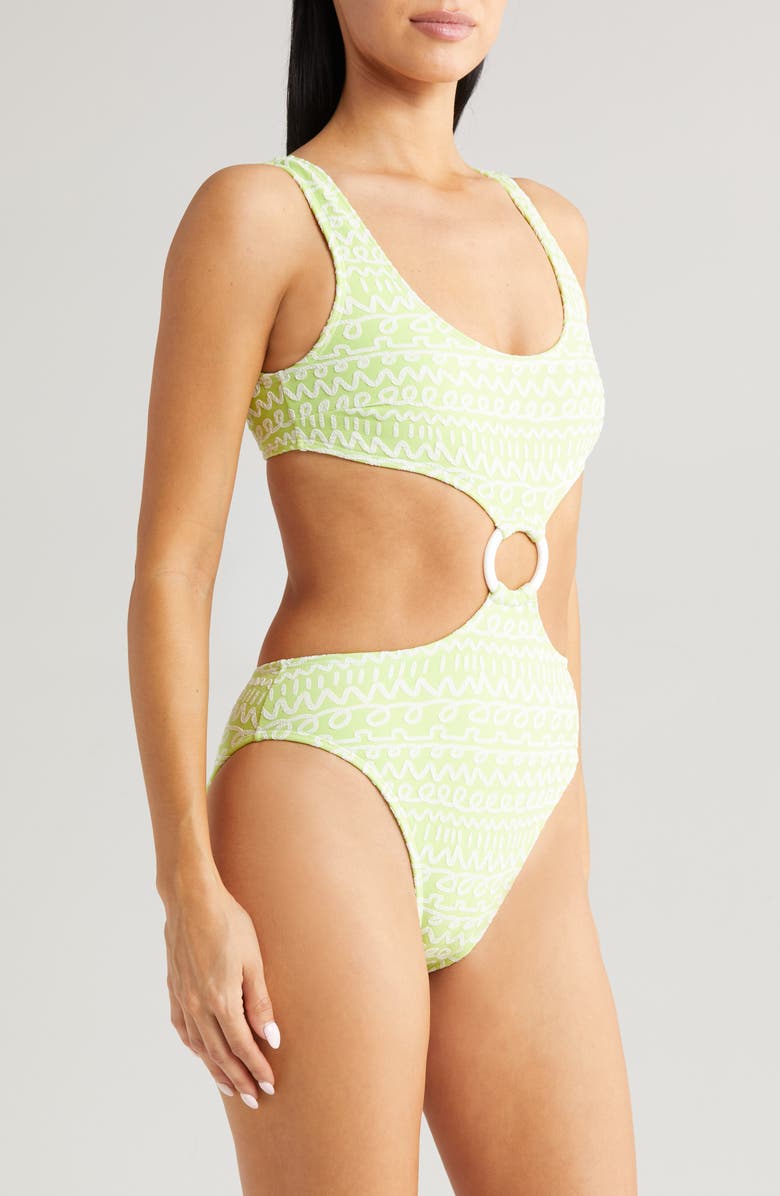MONTCE Lime Icing One-Piece Swimsuit, Alternate, color, Lime Icing