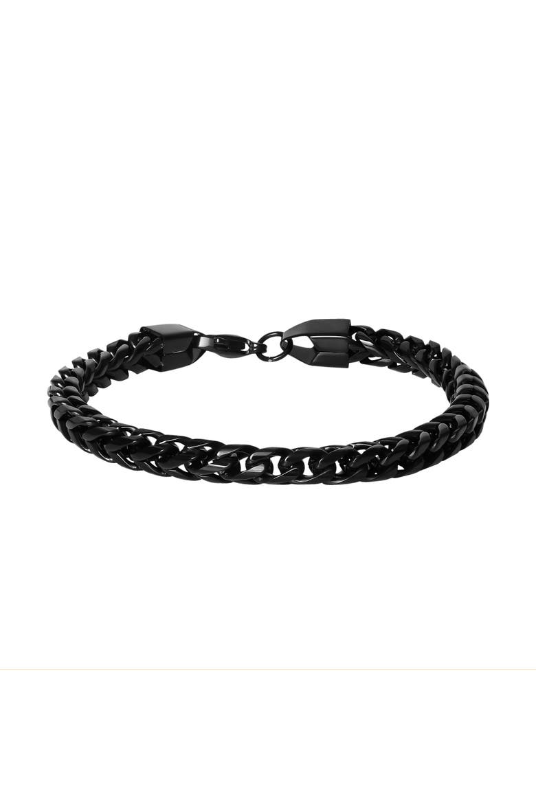 Spiga Chain Bracelet, 8.75'' Chain, Main, color, Black