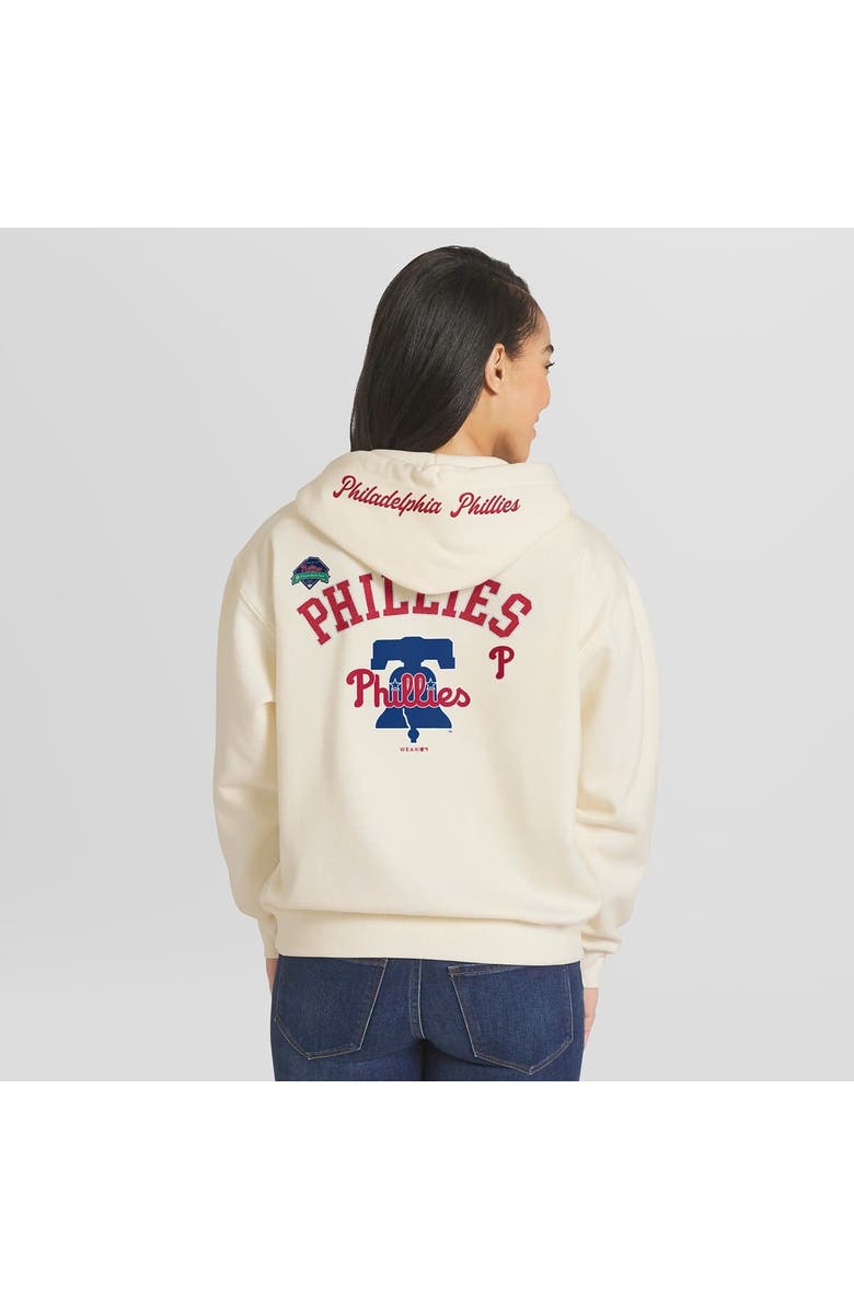 WEAR by Erin Andrews Women's WEAR by Erin Andrews Cream Philadelphia Phillies Full-Zip Hoodie, Alternate, color, Cream