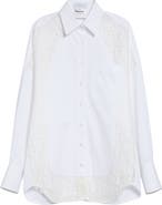 Stella McCartney Lace Panel Poplin Shirt