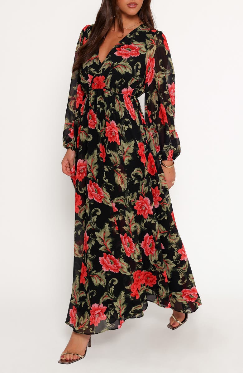 Petal & Pup Anisa Floral Long Sleeve Maxi Dress, Alternate, color,