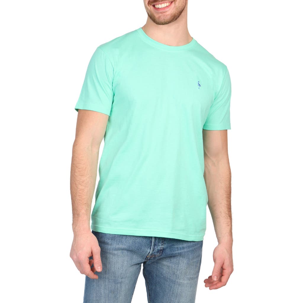 Tailorbyrd Mélange Crewneck T-shirt In Seafoam