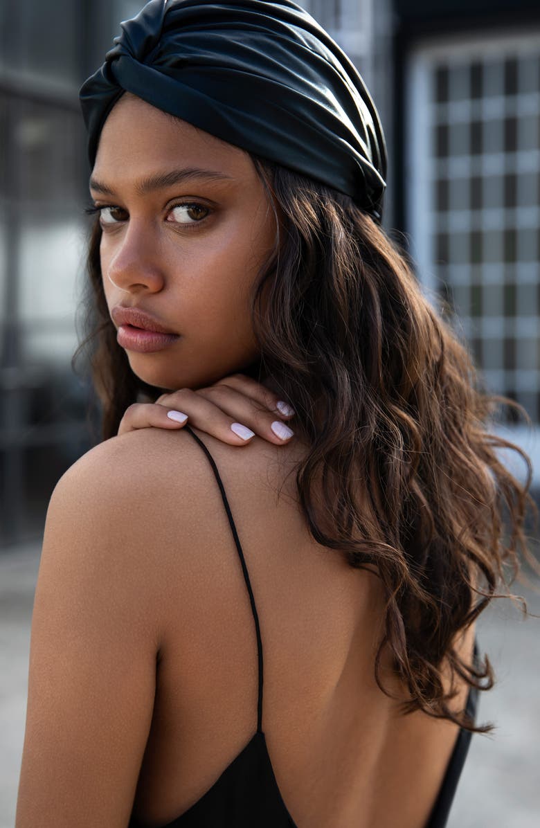 slip Pure Silk Hair Wrap, Alternate, color, Black