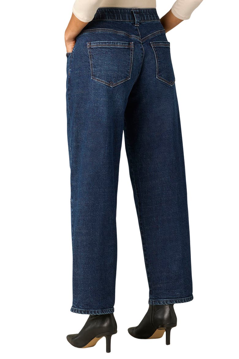 High Waist Barrel Jeans, Alternate, color, INDIGO