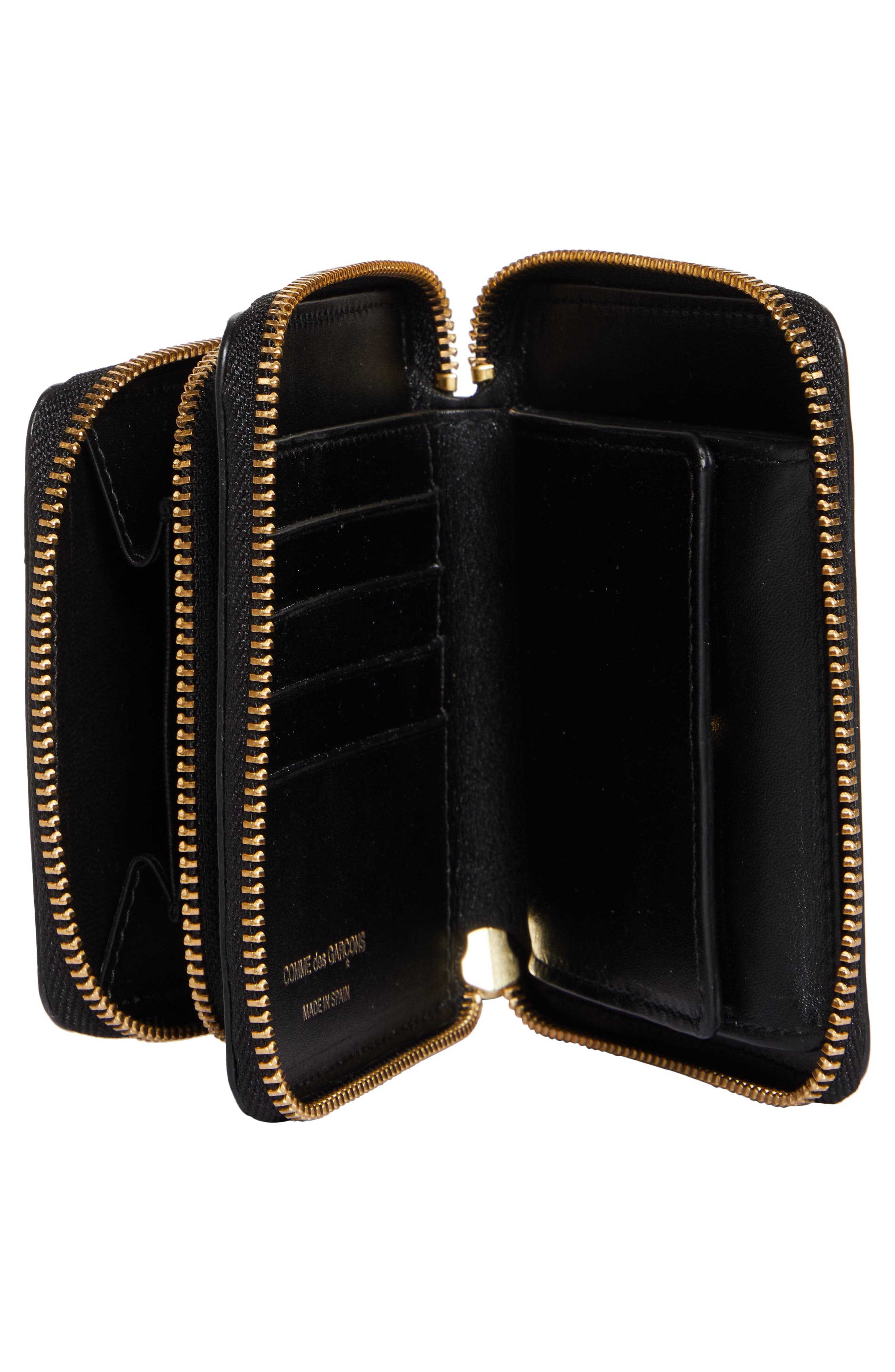 Outside Pocket Two-Compartment Leather Wallet (Women) | Nordstrom