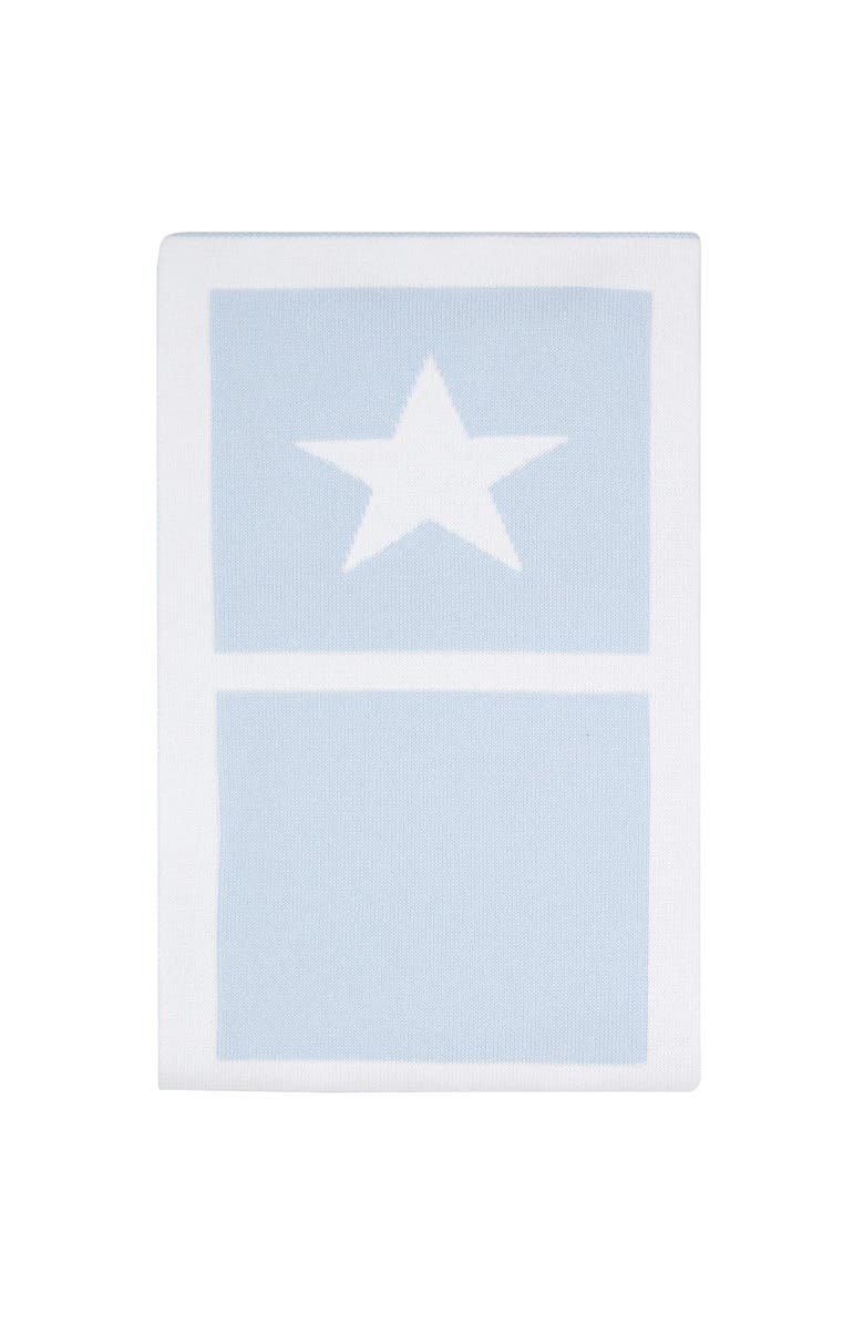 Nellapima Star Knit Blanket - Baby, Main, color, Blue
