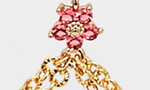 Vidakush Twinkle Flower Body Chain In Gold/multi
