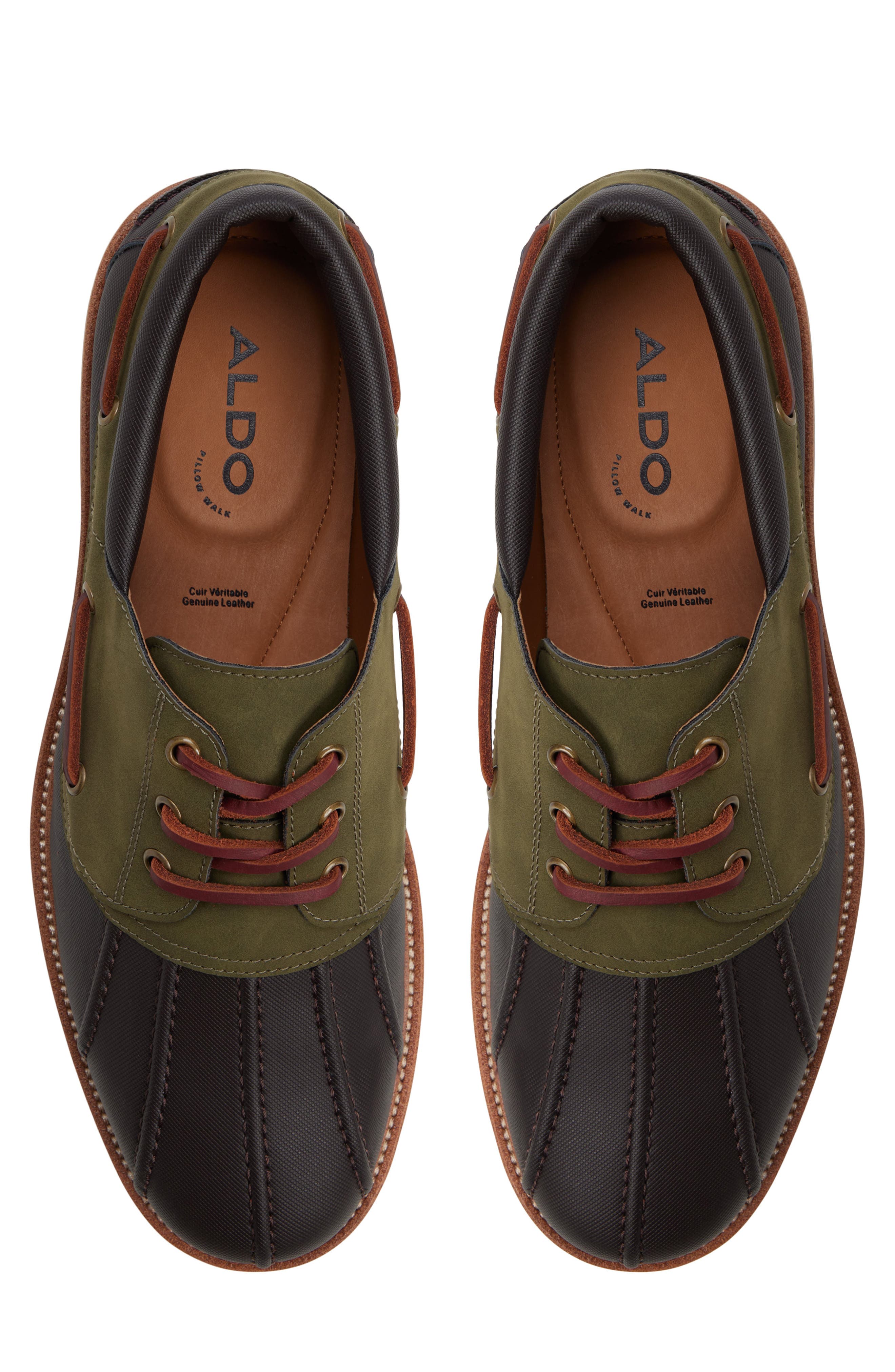 ALDO Finn Waterproof Boat Shoe, Alternate, color, Brown Primary - Multi