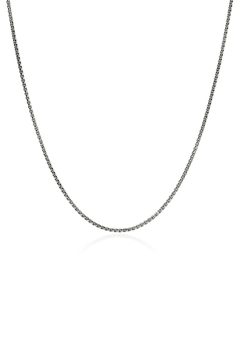Box Chain Necklace, 1.6mm, Main, color, STERLING SILVER