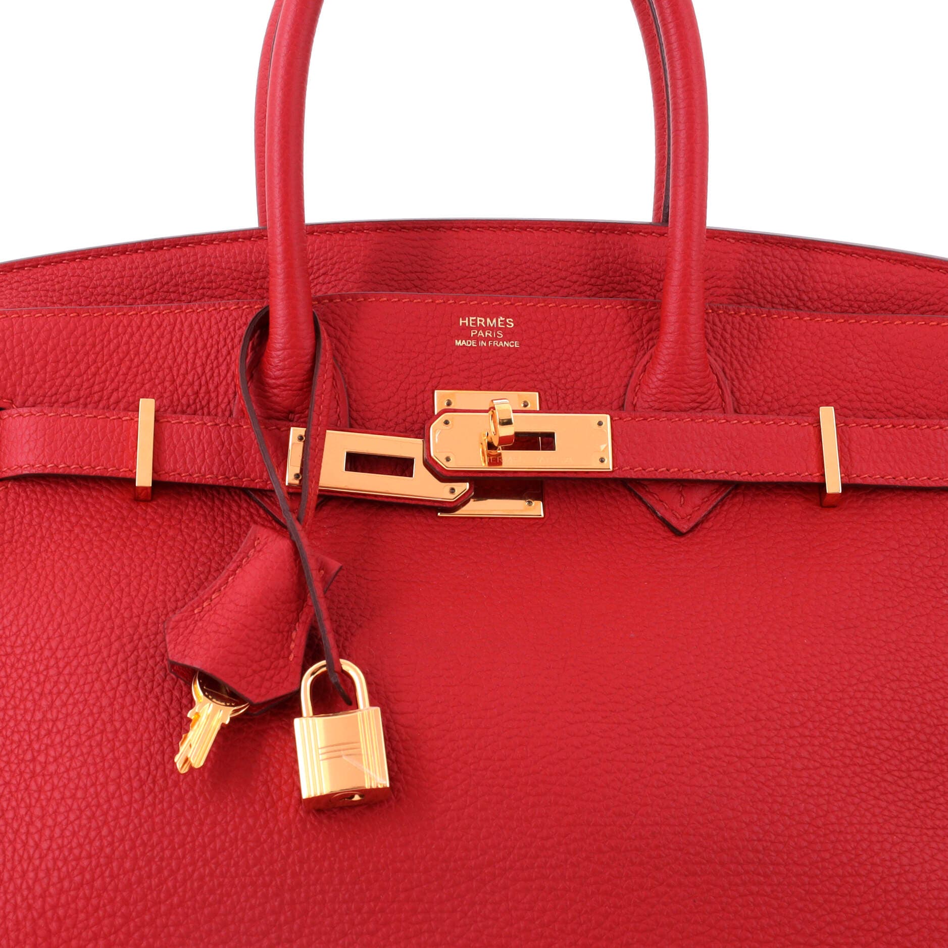 Pre-Owned Hermes Birkin Handbag Red Togo with Gold Hardware 30, Alternate, color, Vermillon