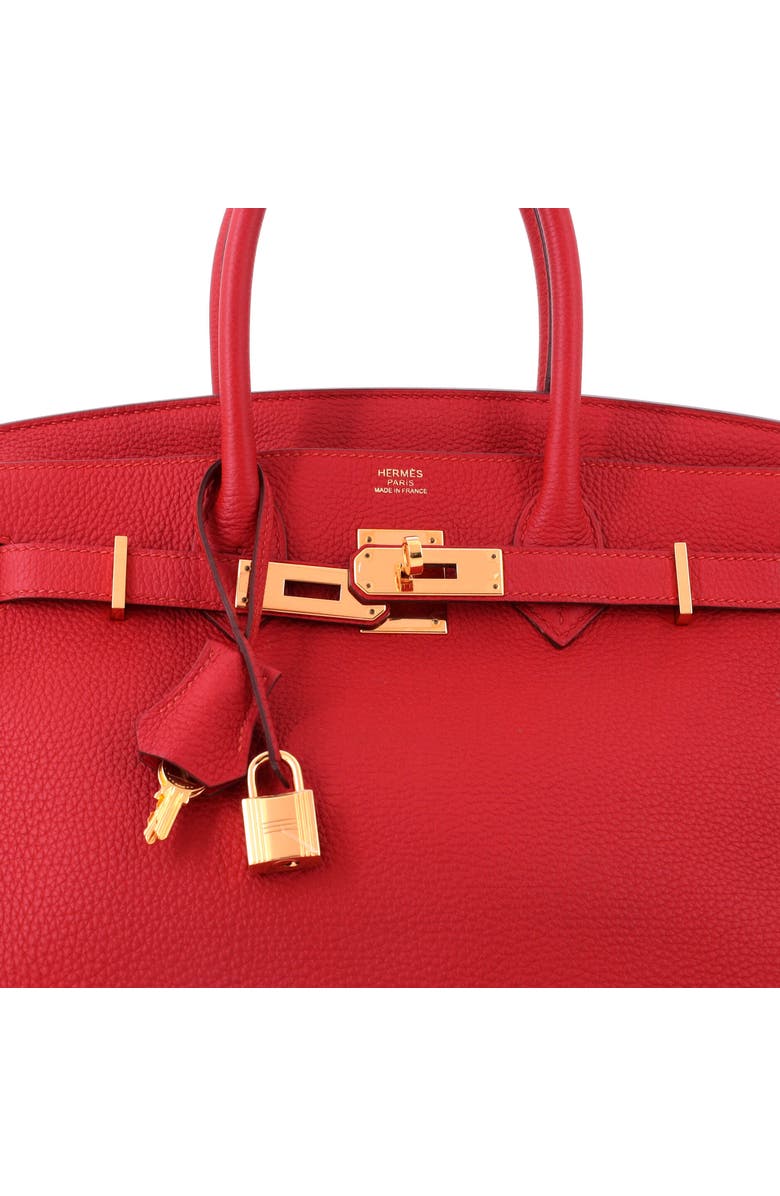 Pre-Owned Hermes Birkin Handbag Red Togo with Gold Hardware 30, Alternate, color, Vermillon