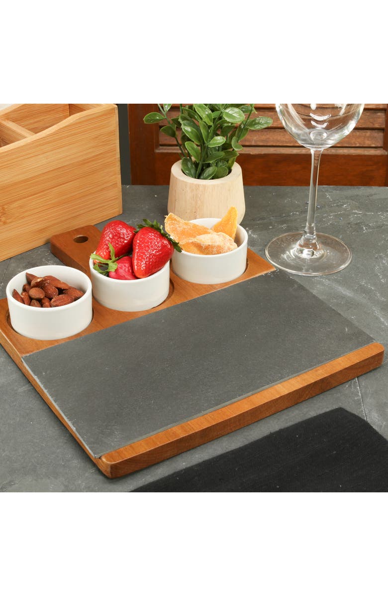 BIA Cordon Bleu Appetizer Serving Board & Cups, Alternate, color, Natural