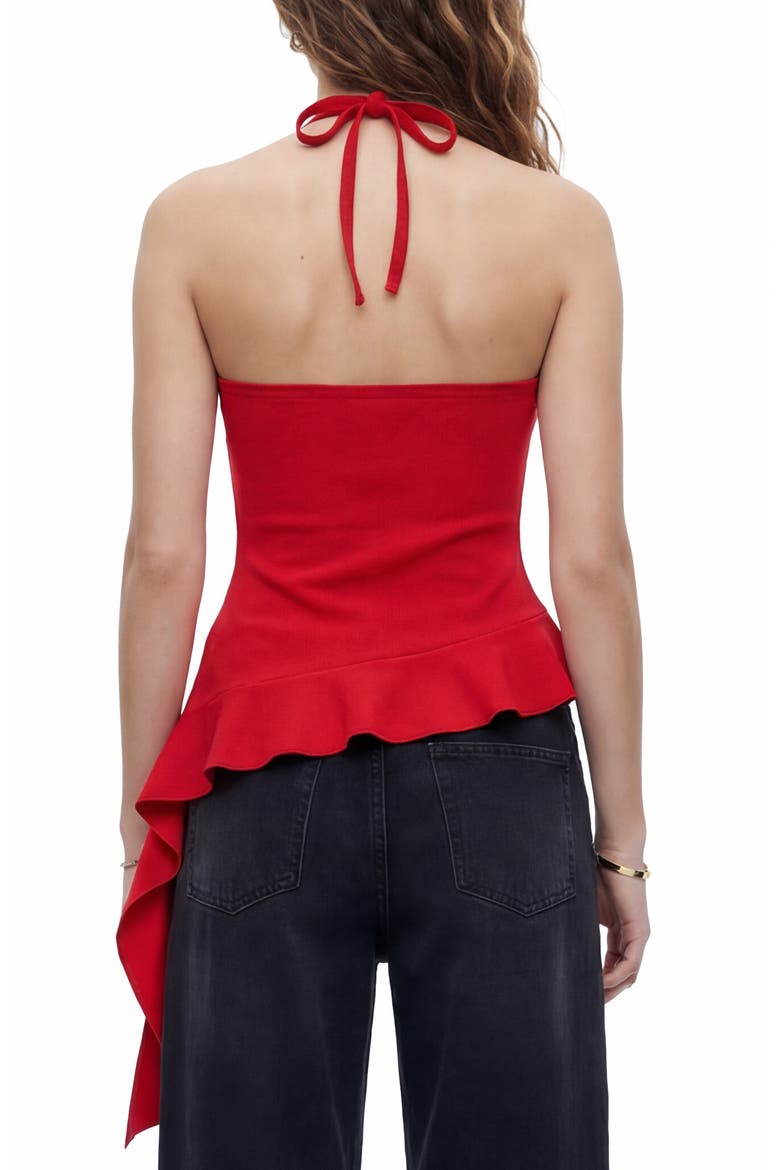 Beverly Halter Neck Top, Alternate, color, RED