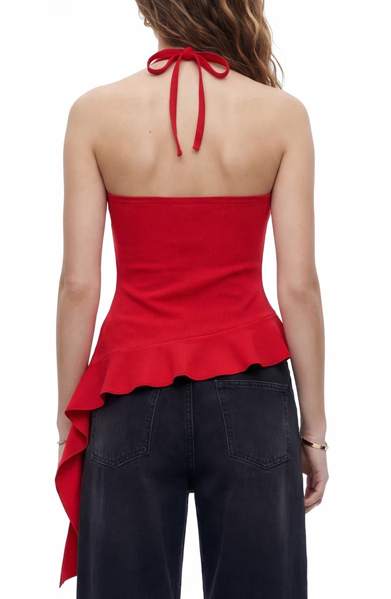 BY DESIGN Beverly Halter Neck Top, Alternate, color, Red