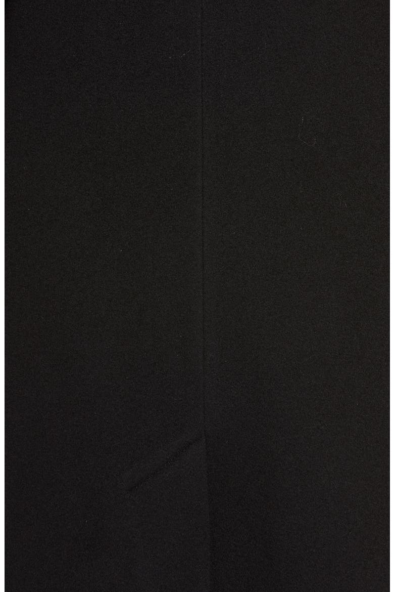 Notch Collar Walking Coat (Nordstrom Exclusive), Alternate, color, BLACK