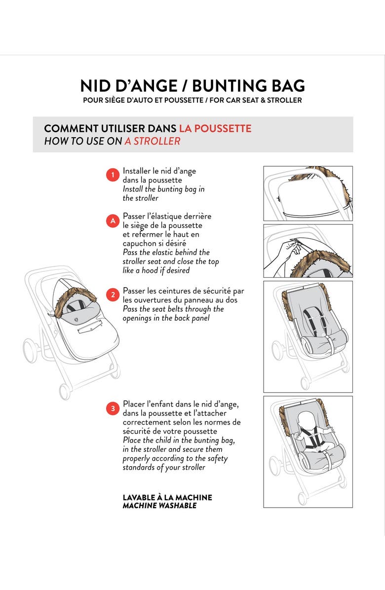 Deux par Deux Boy Bunting Bag Designed for Car Seat and Stroller, Alternate, color, Sage Green