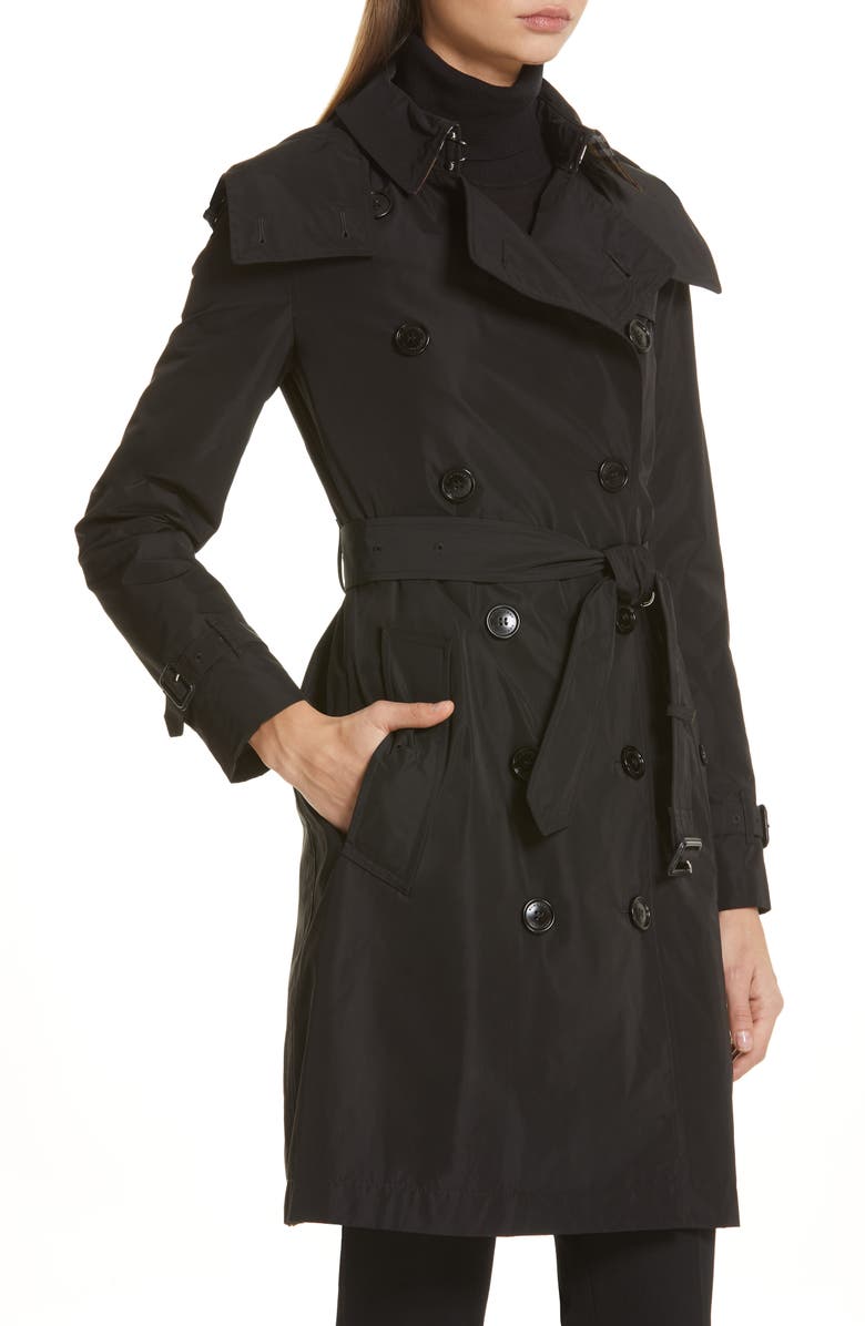 Burberry Kensington Trench Coat with Detachable Hood, Alternate, color, 