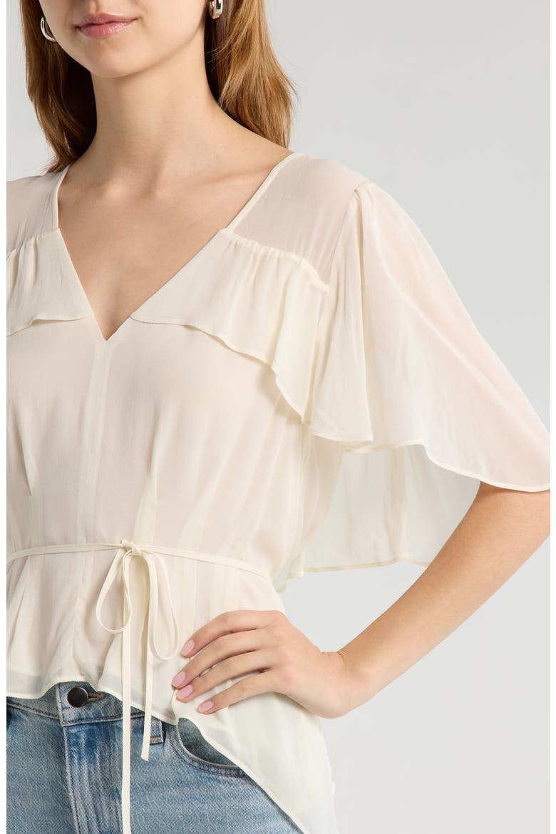 Willa Cape Shoulders Top, Alternate, color, ANTIQUE WHITE
