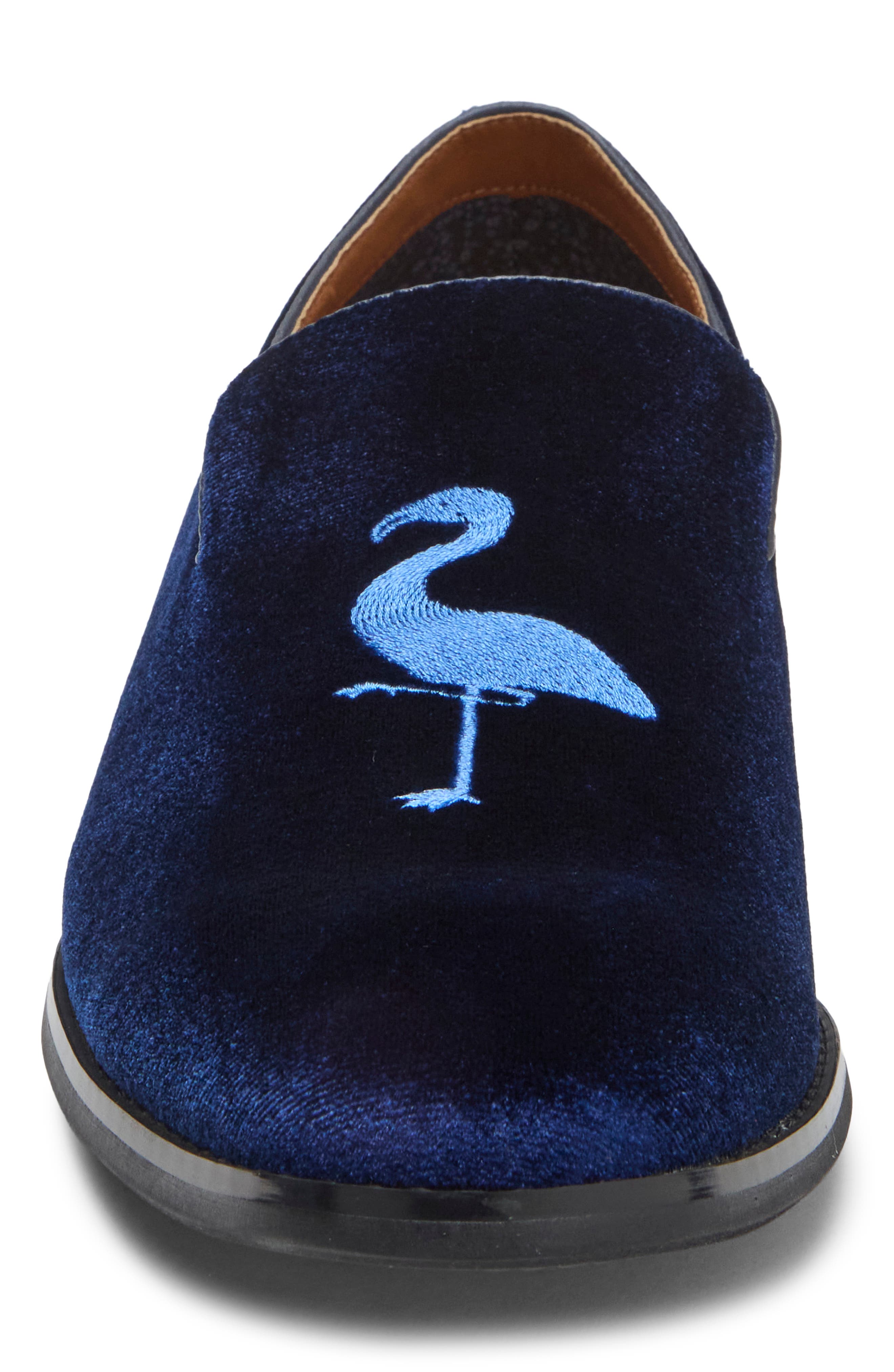Frank Byrd Velvet Loafer, Alternate, color, NAVY