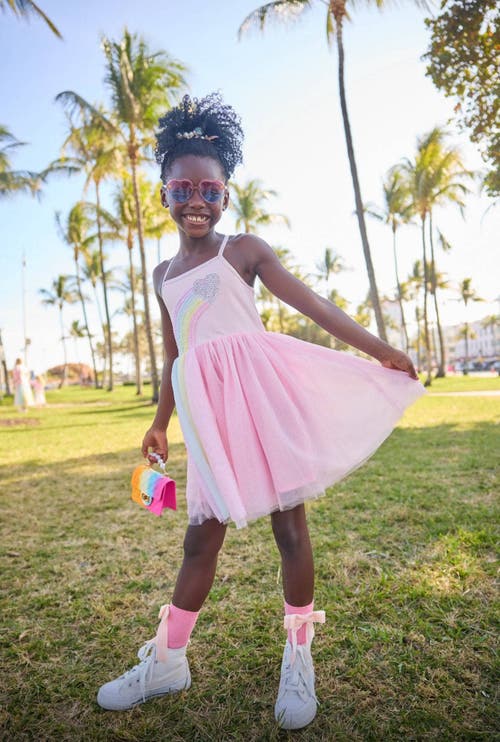 Lola + The Boys Heart Rainbow Tulle Dress