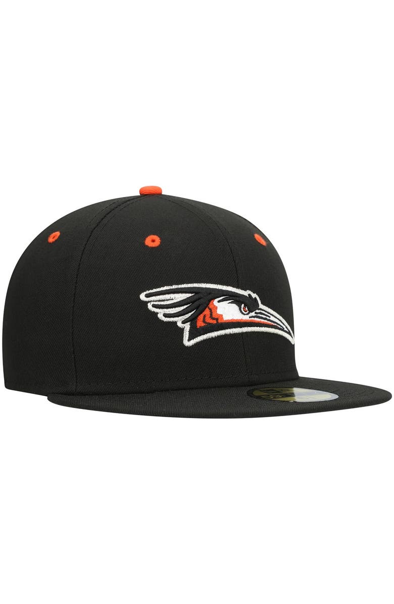 New Era Men's New Era Black Delmarva Shorebirds Authentic Collection Team Home 59FIFTY Fitted Hat, Alternate, color, Black