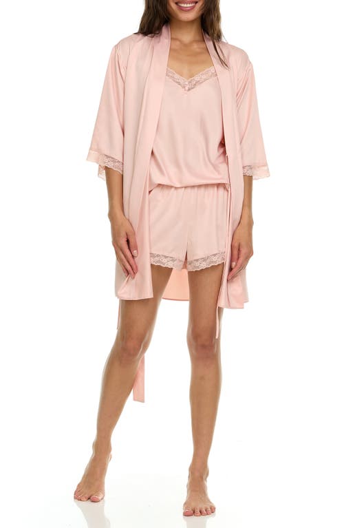 Flora Nikrooz Sonia Satin Charmeuse Pajamas In Pink