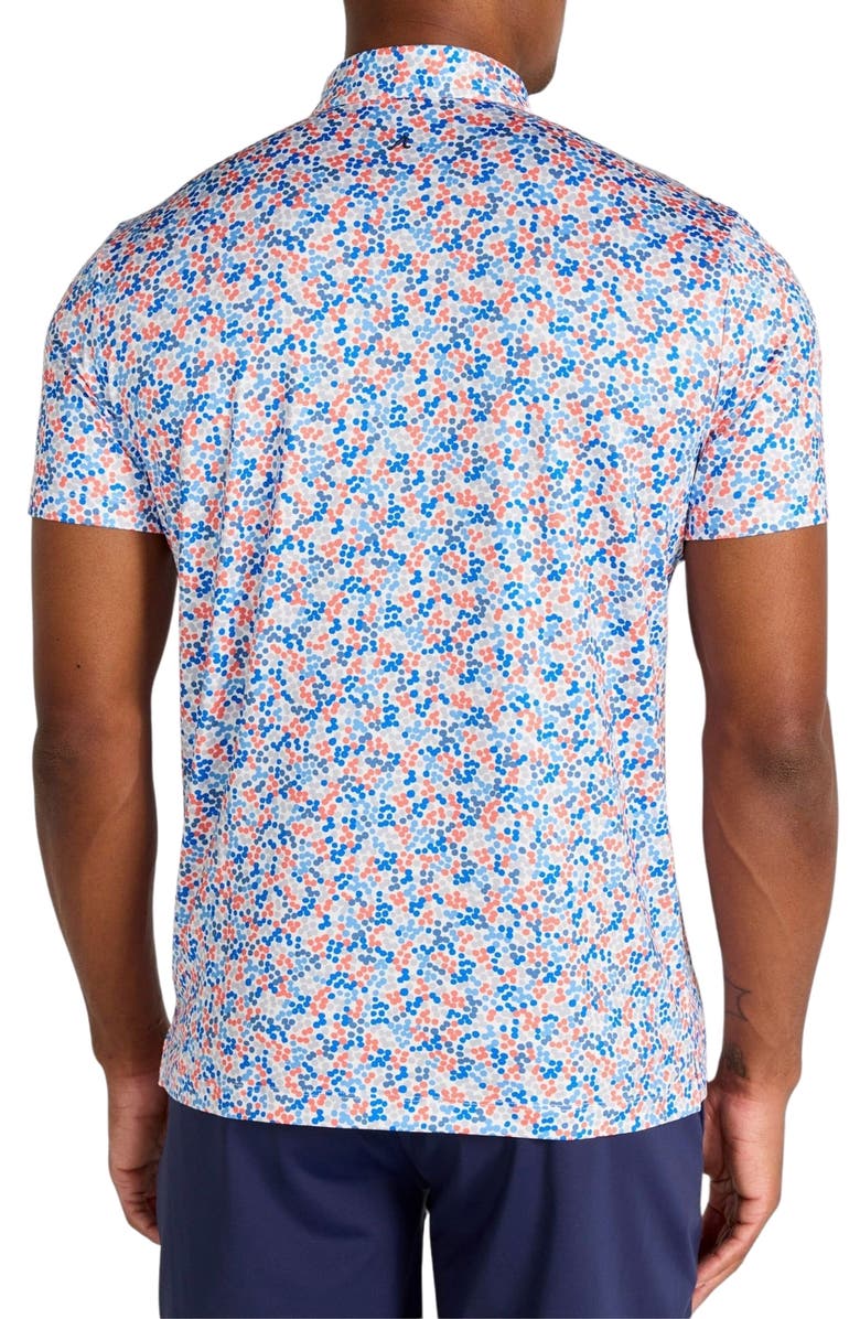 Redvanly Fourcy Dot Print Performance Polo, Alternate, color, 