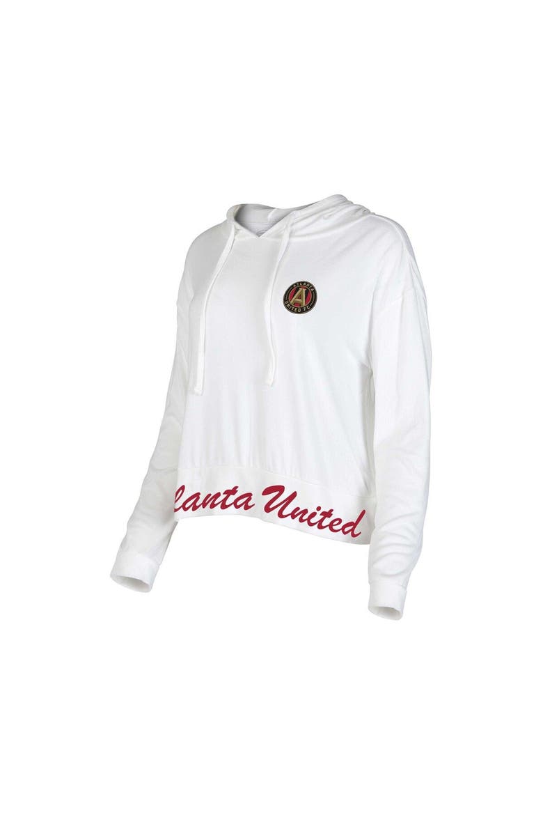 Women's Concepts Sport White Atlanta United FC Accord Hoodie Long Sleeve Top, Main, color, White