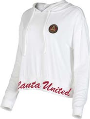 CONCEPTS SPORT Women's Concepts Sport White Atlanta United FC Accord Hoodie Long Sleeve Top