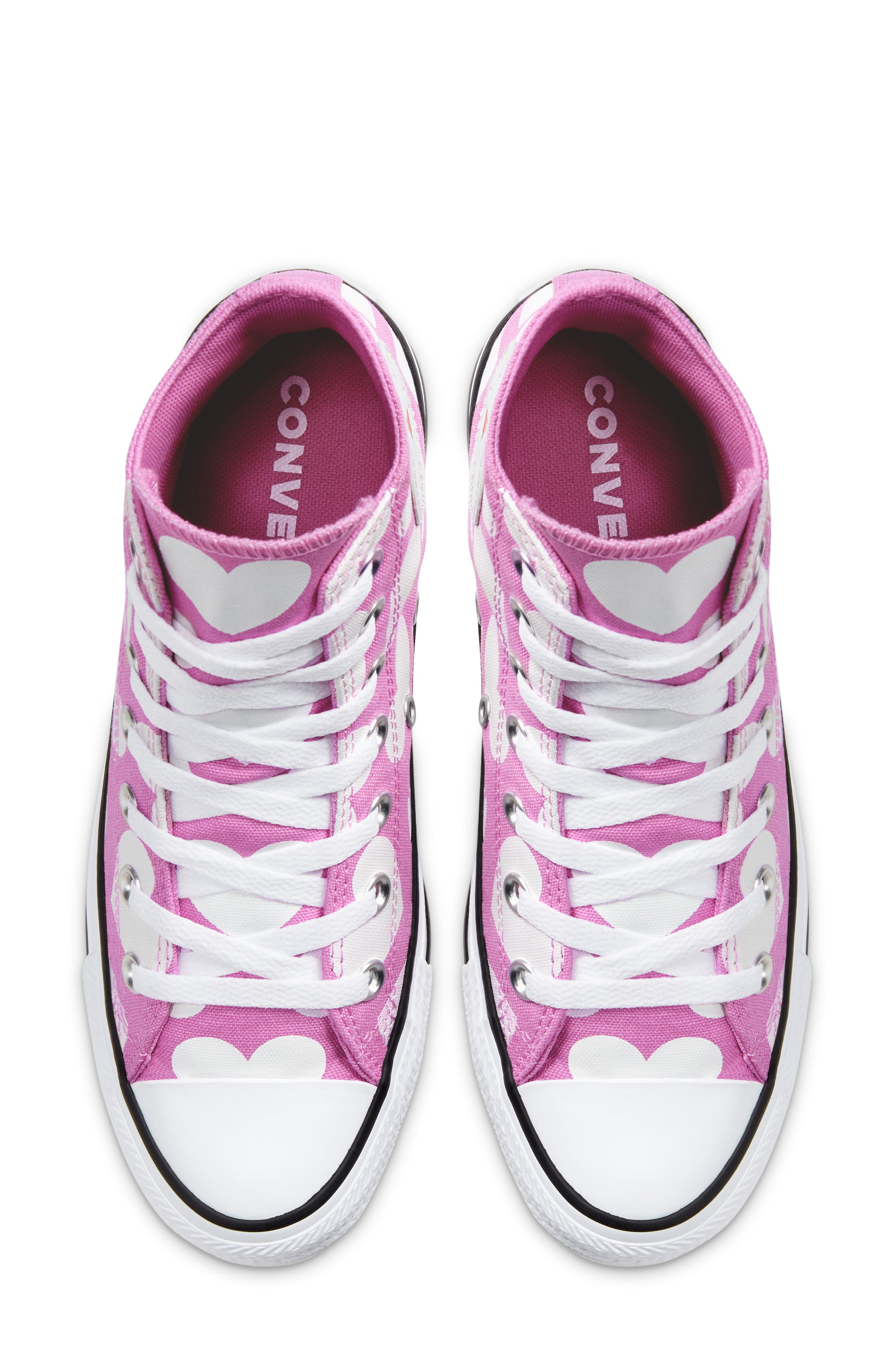 Converse Chuck Taylor<sup>®</sup> All Star<sup>®</sup> Heart High Top Sneaker, Alternate, color, 