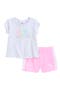 Cotton Jersey Graphic T-Shirt & Shorts Set