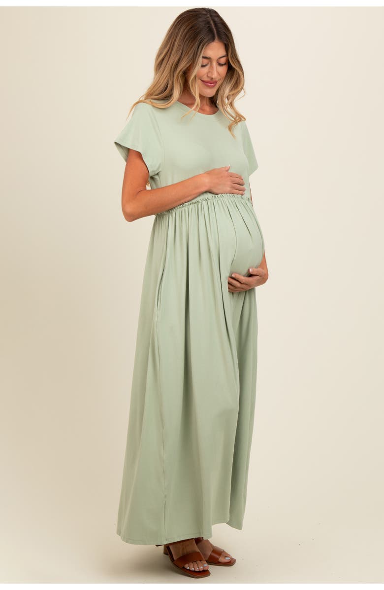 PinkBlush Ruffle Trim Maxi Dress, Alternate, color, 