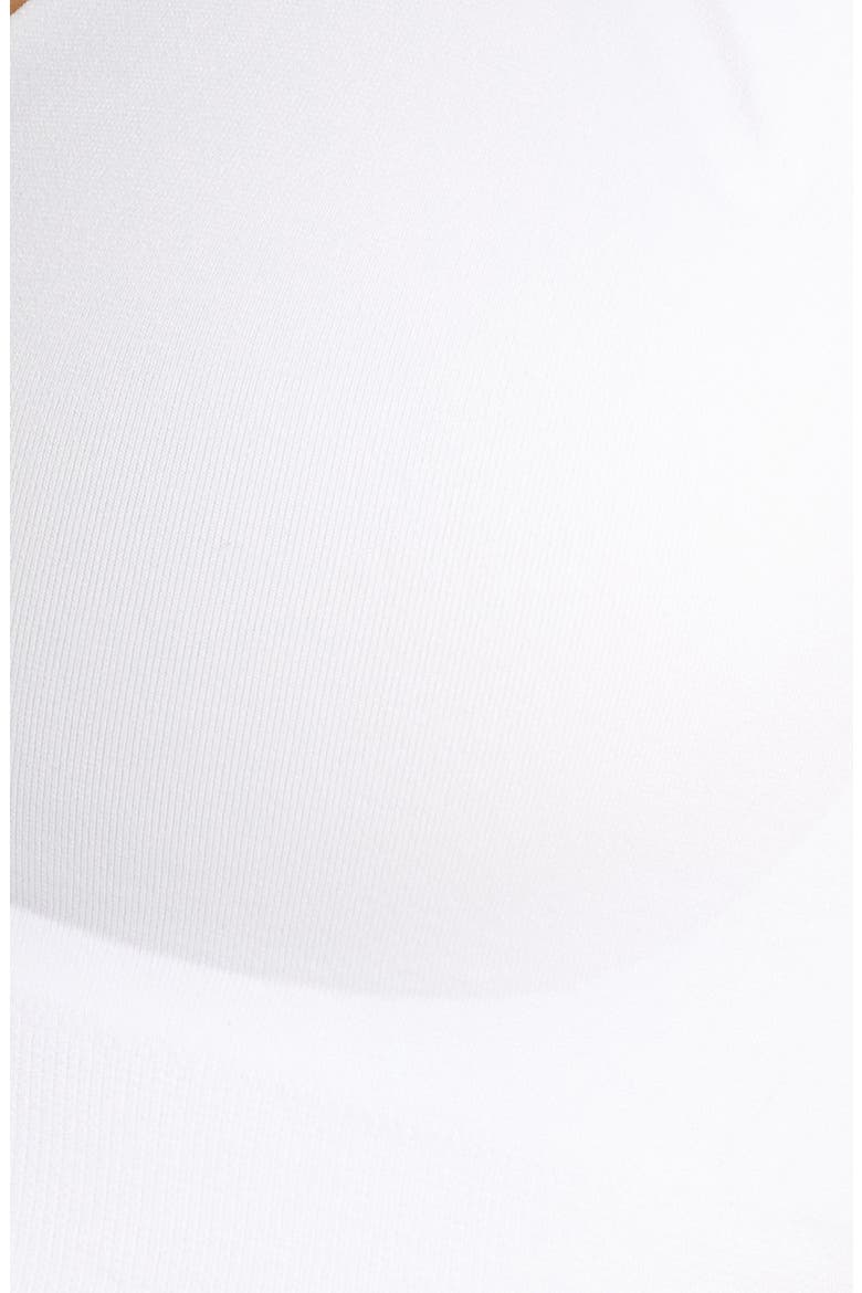 Soft Form V-Neck Bralette, Alternate, color, WHITE
