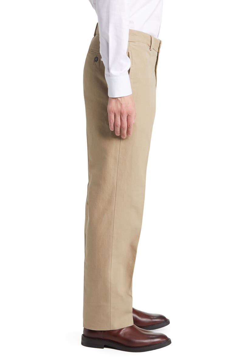 Berle Charleston Flat Front Khakis, Alternate, color, Khaki