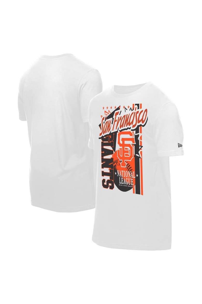 Men's New Era White San Francisco Giants Big Graphic Domestic T-Shirt, Main, color, White