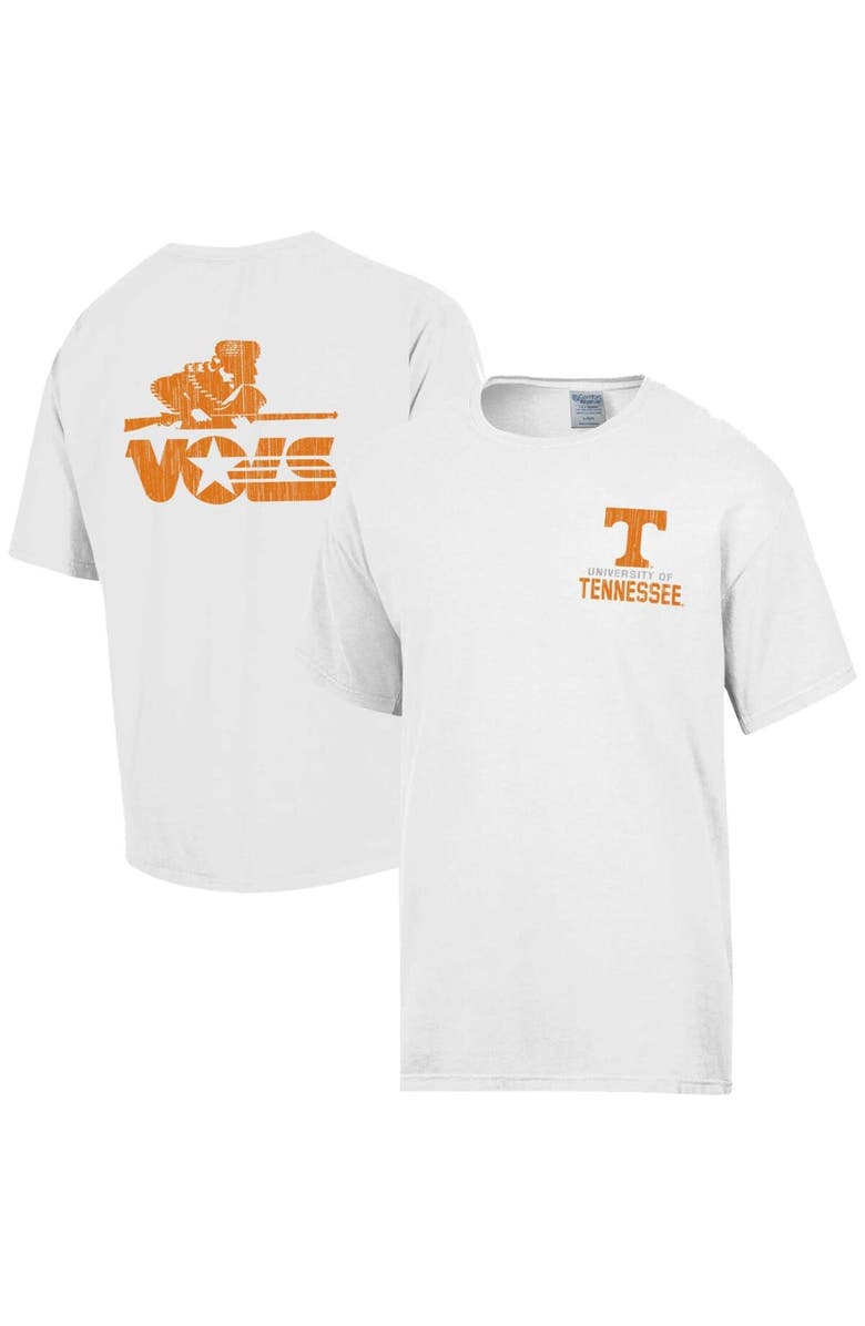 Comfort Wash Men's Comfort Wash White Tennessee Volunteers Vintage Logo T-Shirt, Main, color, 