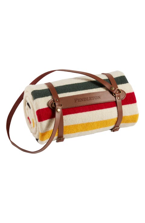 National Park Stripe Throw Blanket & Carrier