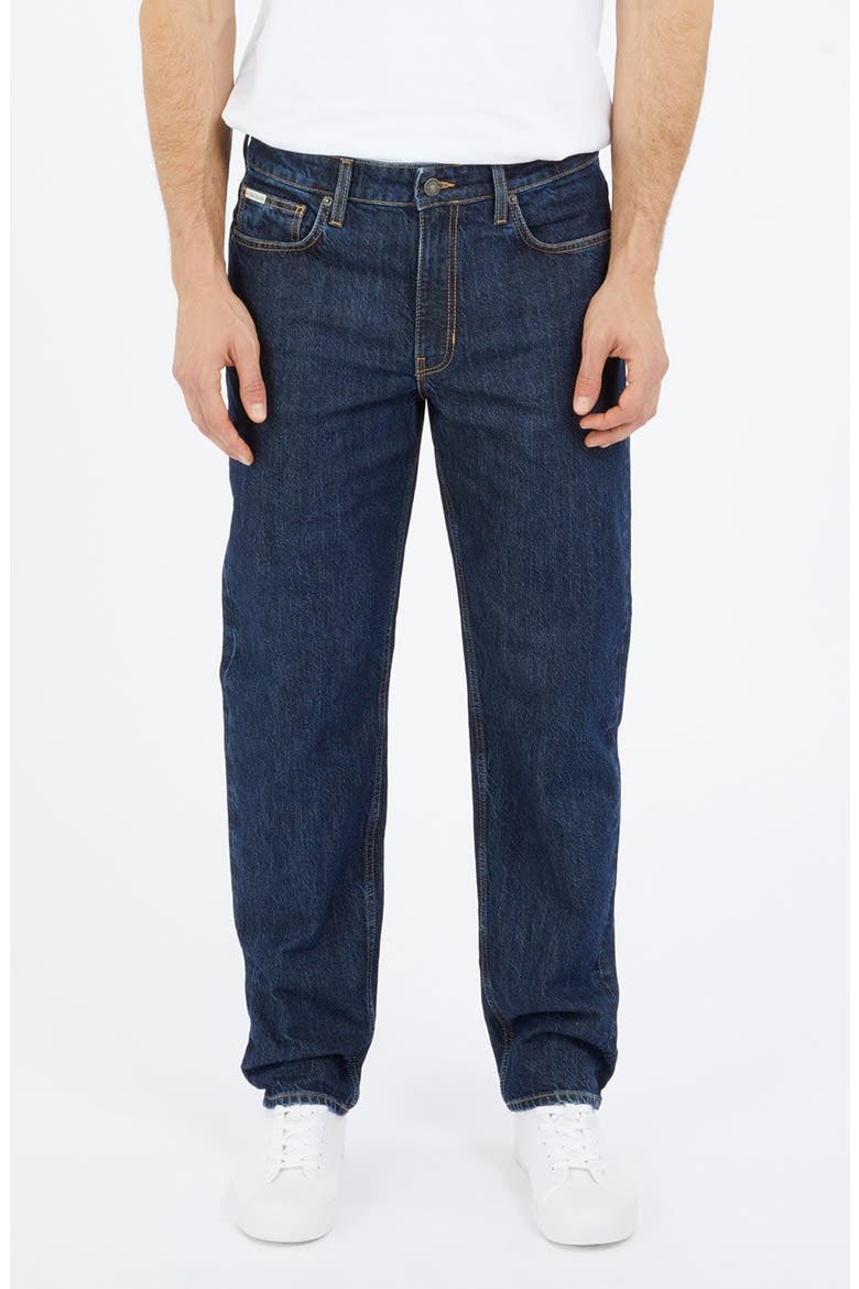 G15 Relaxed Tapered Leg Jeans, Main, color, DARK BLUE