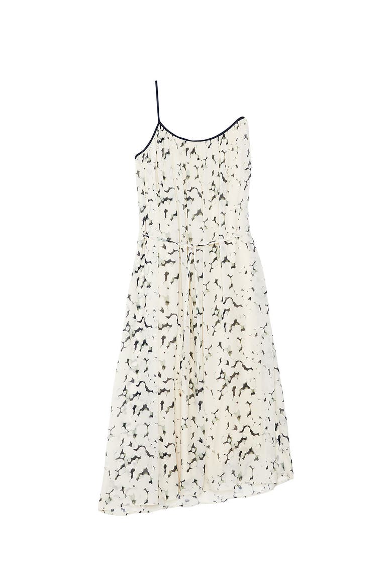 Asymmetric Viscose Dress, Alternate, color, Ecru