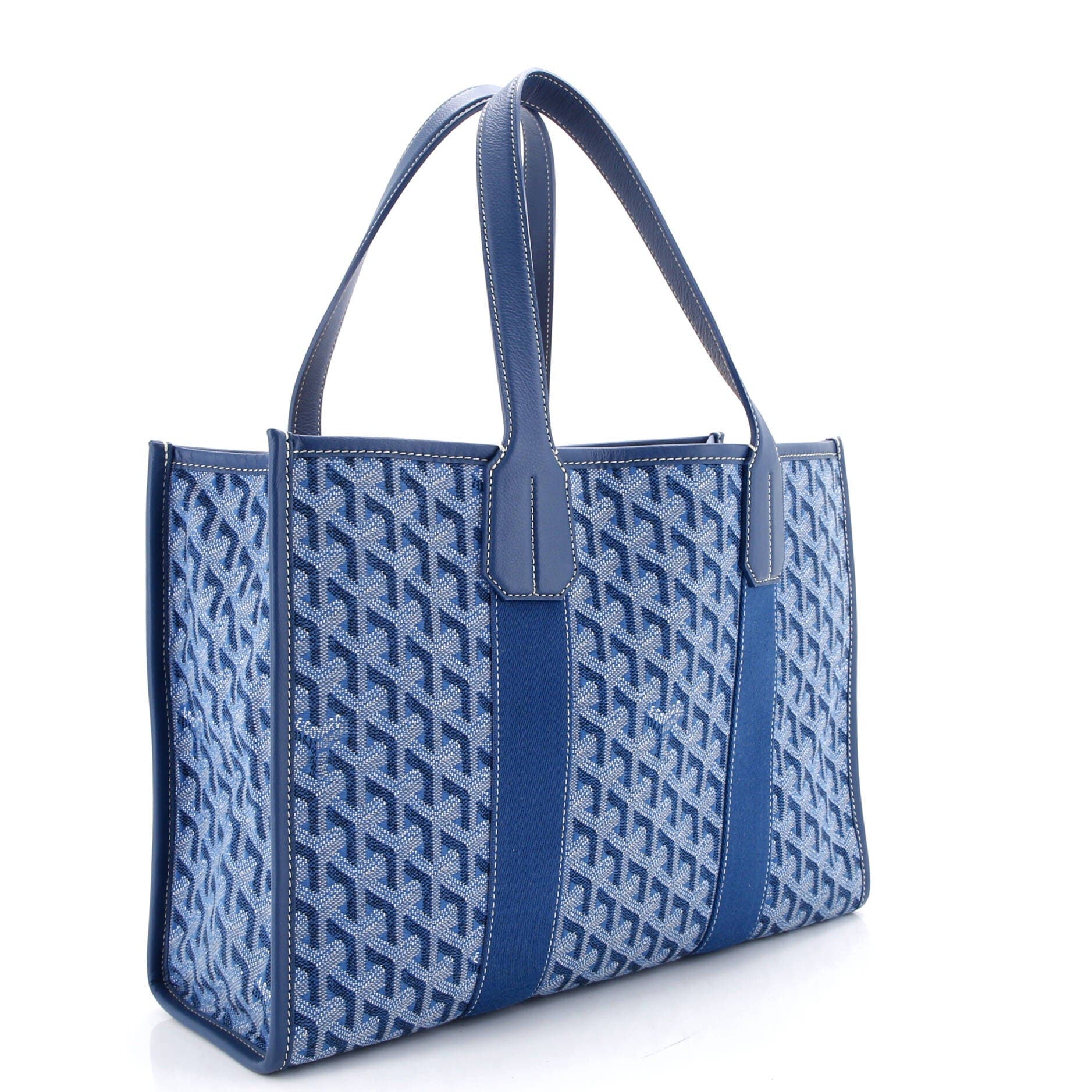 Pre-Owned Goyard Villette Tote Coated Canvas PM, Alternate, color, Blue