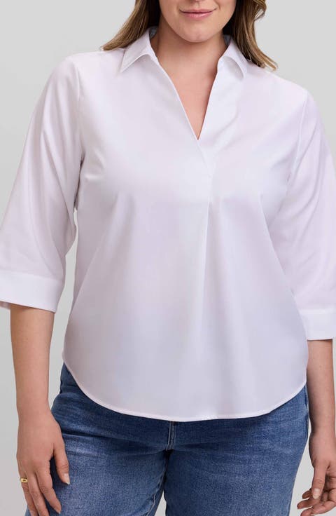 Cleo Pleated Cotton Blend Shirt