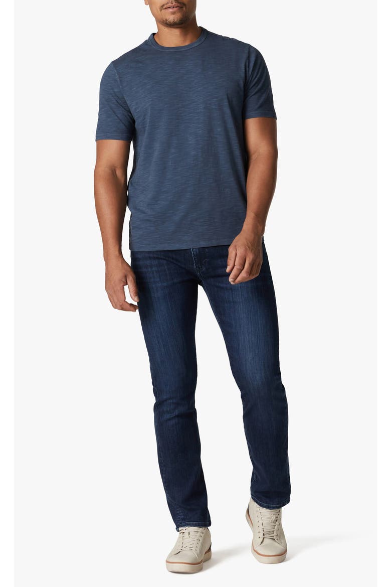 Slub Cotton Crewneck T-Shirt, Alternate, color, DARK DENIM