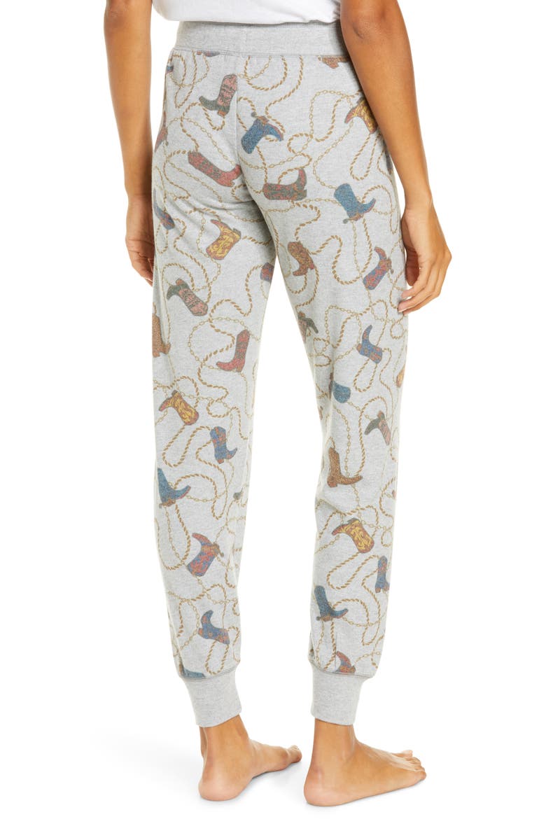 Western Jam Pajama Pants, Alternate, color, HEATHER GREY