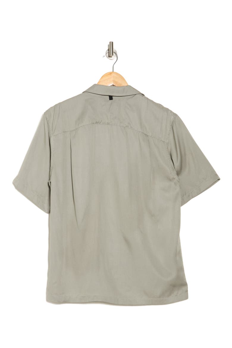 Avery Floral Embroidered Camp Shirt, Alternate, color, VETIVER