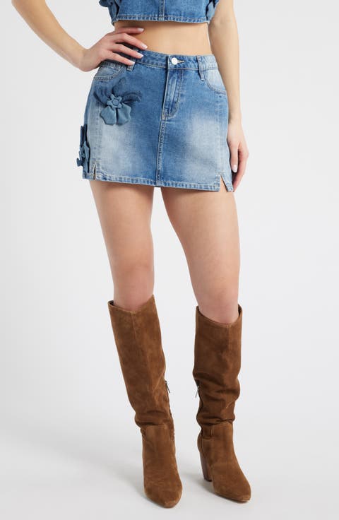 Women's Blue Mini Skirts | Nordstrom