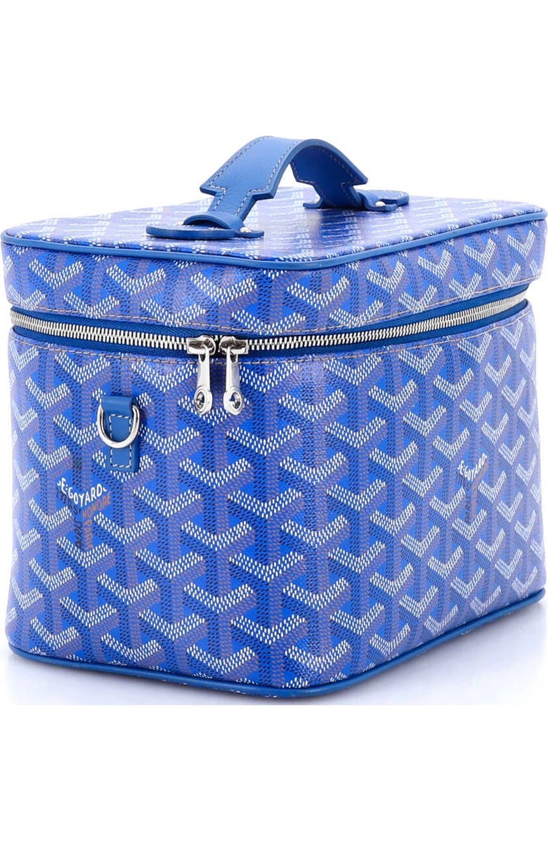 Pre-Owned Goyard Muse Vanity Case Coated Canvas, Alternate, color, Blue