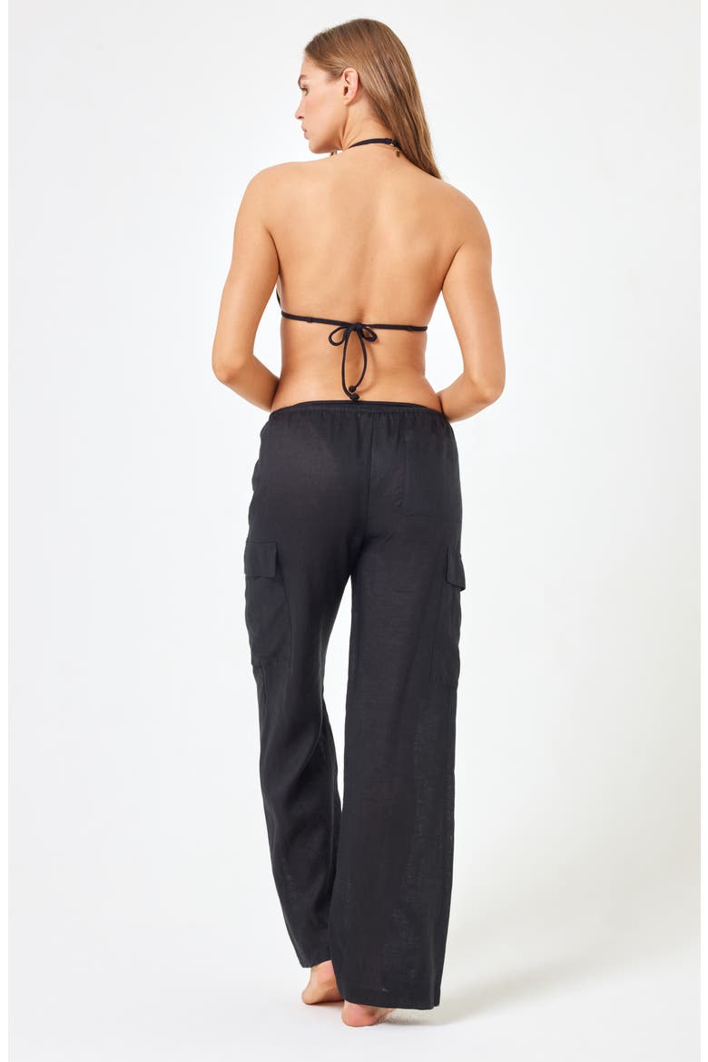 Sundown Cargo Pants, Alternate, color, BLACK
