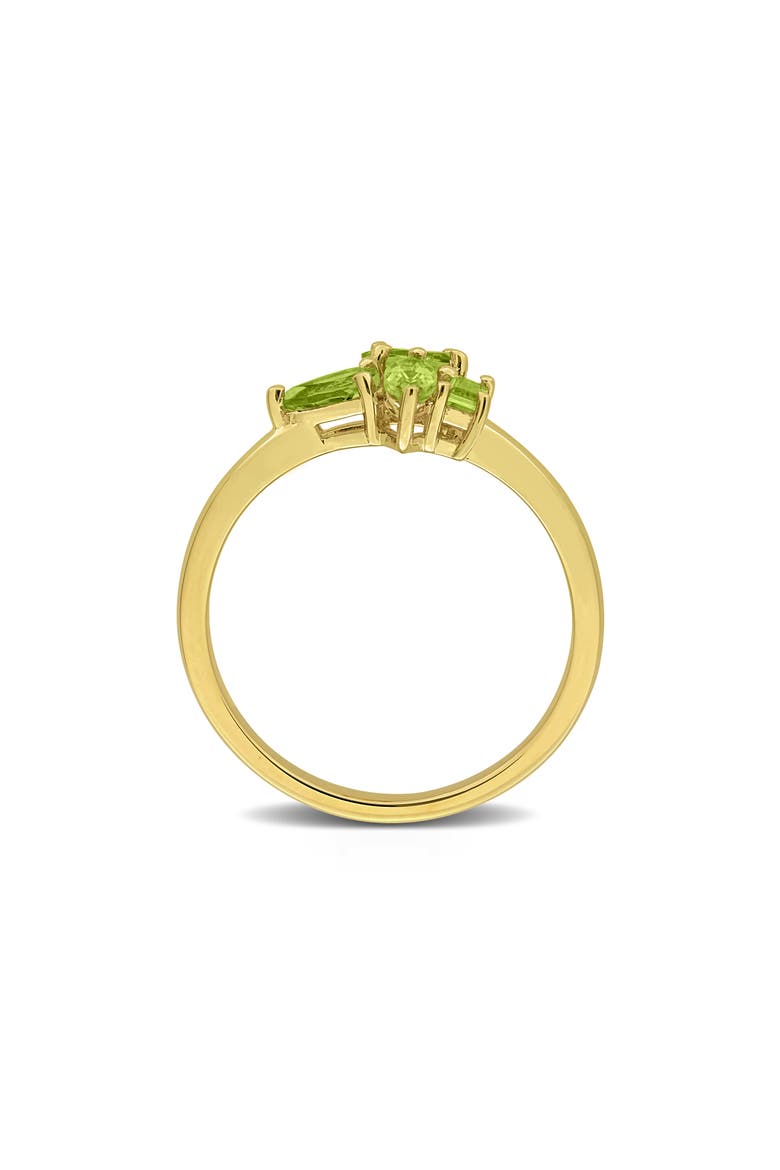 Multiple Cut Peridot Cluster Ring, Alternate, color, GREEN